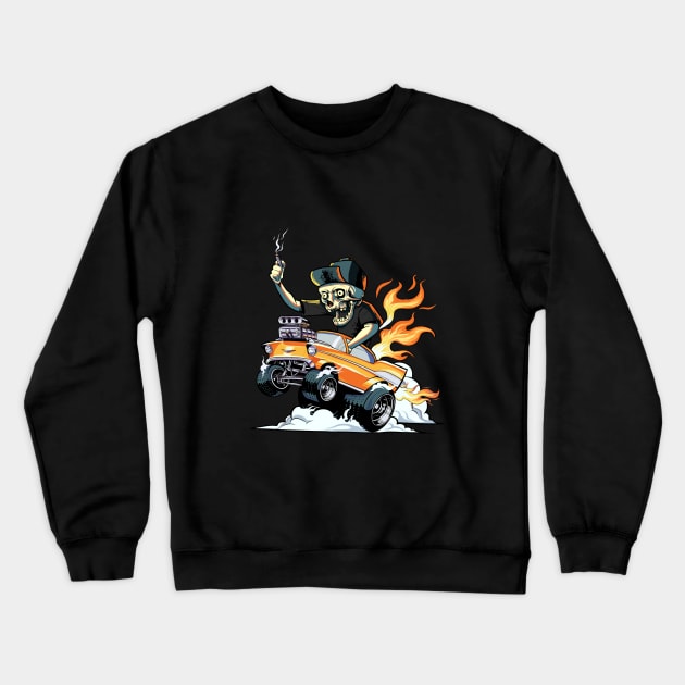 Heavy Road Crewneck Sweatshirt by Naksatra